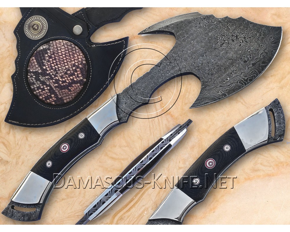 Handmade Damascus Steel Tactical Tomahawk Axe ARS-101