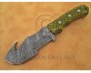 Gut Hook Full Tang Handmade Damascus Steel Tracker Knife DTK1017