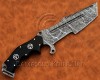 Custom Handmade Full Tang Damascus Steel Tanto Tracker Knife DTK917