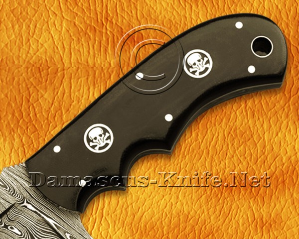 Custom Handmade Damascus Steel Full Tang Tracker Knife