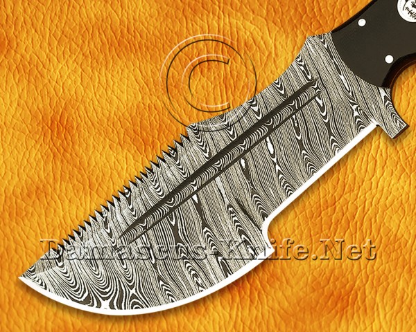 Tom Brown Full Tang Handmade Damascus Steel Hunting and Survival Tracker Knife DTK1052