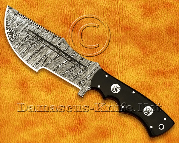 Tom Brown Full Tang Handmade Damascus Steel Hunting and Survival Tracker Knife DTK1052