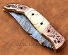 Handmade Damascus Steel Collectible Folding Knife DFK807
