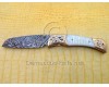 Handmade Damascus Steel Collectible Folding Knife DFK805