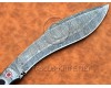 Handmade Damascus Steel Full Integral Kukri Knife DHK1060