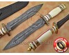 Handmade Damascus Steel Collectible Hunting Knife Bone Handle DHK890