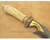 Handmade Damascus Steel Collectible Hunting Knife Bone Handle DHK899