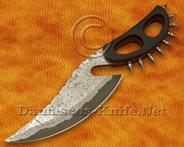 Custom Handmade Damascus Steel Hunting and Survival Sanmai Cobra Movie Knife DHK915C
