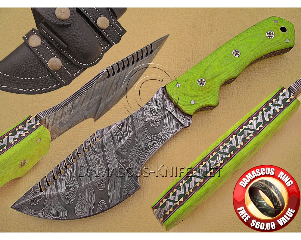 Tom Brown Full Tang Handmade Damascus Steel Tracker Knife DTK923
