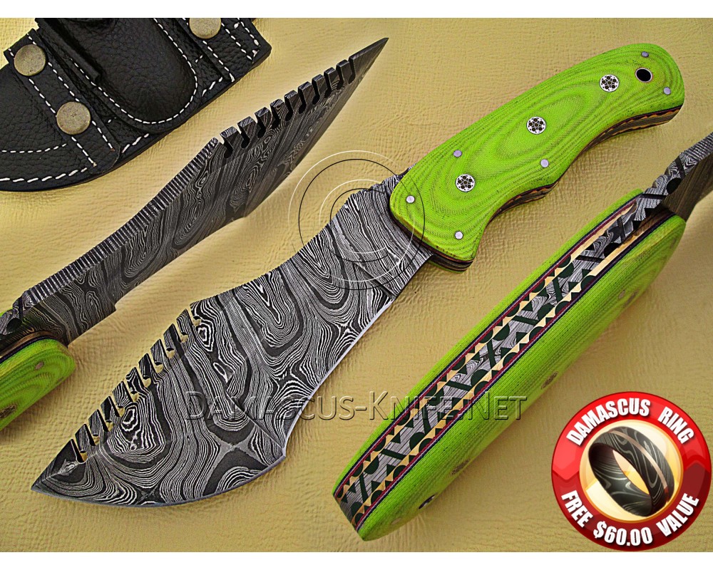 Tom Brown Full Tang Handmade Damascus Steel Tracker Knife DTK927