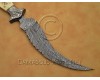 Custom Handmade Damascus Steel Haladie Knife Bone Handle DHK952