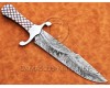 Custom Handmade Damascus Steel Pearl Bob Loveless Coffin Hunting Knife DHK958