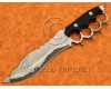 Custom Handmade Damascus Steel Sanmai Trench Hunting Knife DHK967