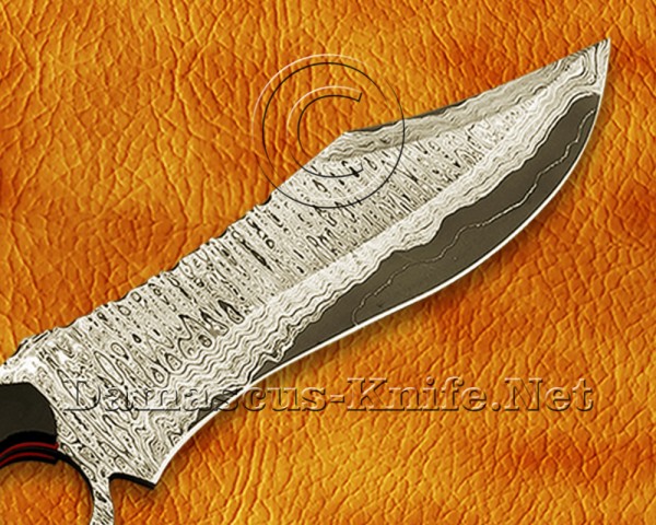 Custom Handmade Damascus Steel Hunting and Survival Sanmai Trench Knife DHK967B