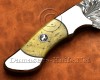 Custom Handmade Damascus Steel Gut Hook Skinner Hunting Knife DHK999