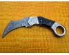 Custom Handmade Damascus Karambit Knife - Bull Horn (ARS-704)