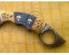 Full Tang Custom Handmade Damascus Karambit Knife - Camel Bone (ARS-725)