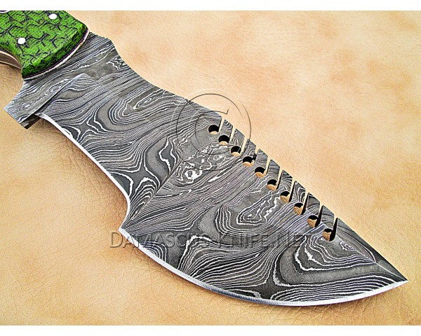 Tom Brown Full Tang Handmade Damascus Steel Hunting and Survival Tracker Knife DTK1003