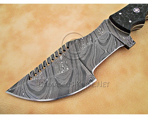 Tom Brown Full Tang Handmade Damascus Steel Hunting and Survival Tracker Knife DTK1004