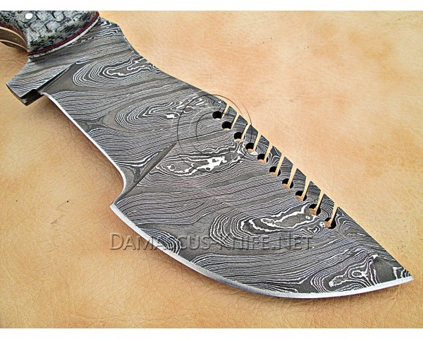 Tom Brown Full Tang Handmade Damascus Steel Hunting and Survival Tracker Knife DTK1006
