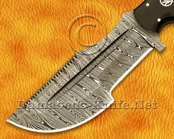 Tom Brown Full Tang Handmade Damascus Steel Hunting and Survival Tracker Knife DTK916