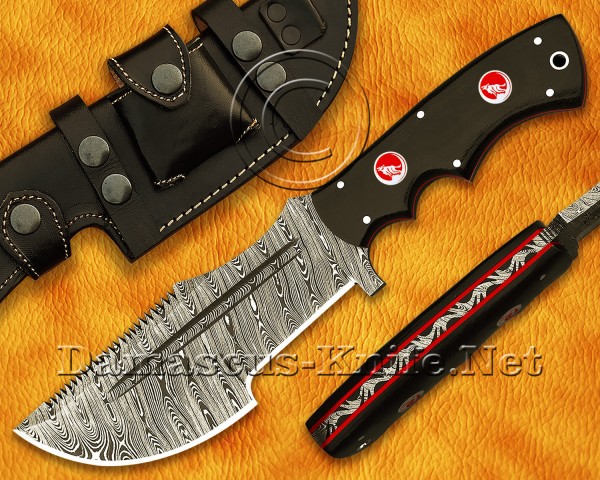 Tom Brown Handmade Damascus Steel Full Tang Hunting and Survival Tracker Knife DTK918