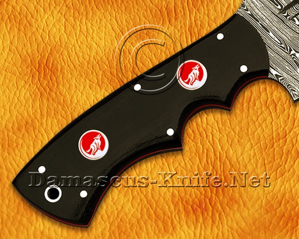 Tom Brown Handmade Damascus Steel Full Tang Hunting and Survival Tracker Knife DTK918