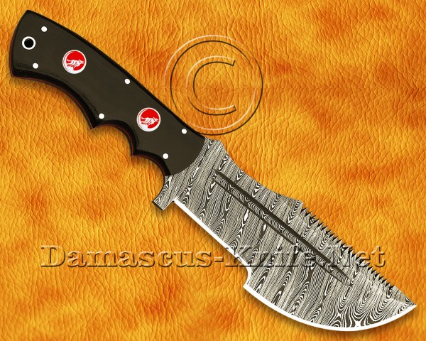 Tom Brown Handmade Damascus Steel Hunting and Survival Tracker Knife DTK918