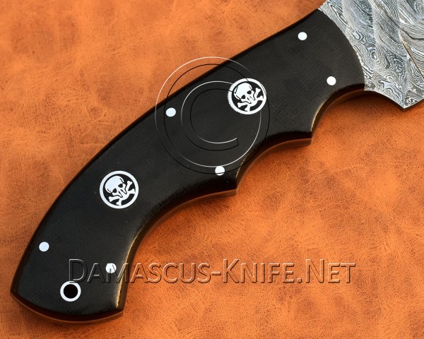 Lot of 2 Tom Brown Full Tang Handmade Damascus Steel Hunting and Survival Tracker Knife DTK919
