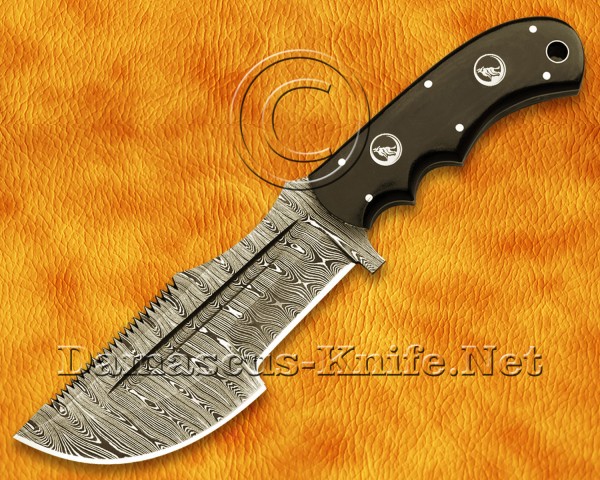 Tom Brown Handmade Damascus Steel Full Tang Hunting and Survival Tracker Knife DTK920