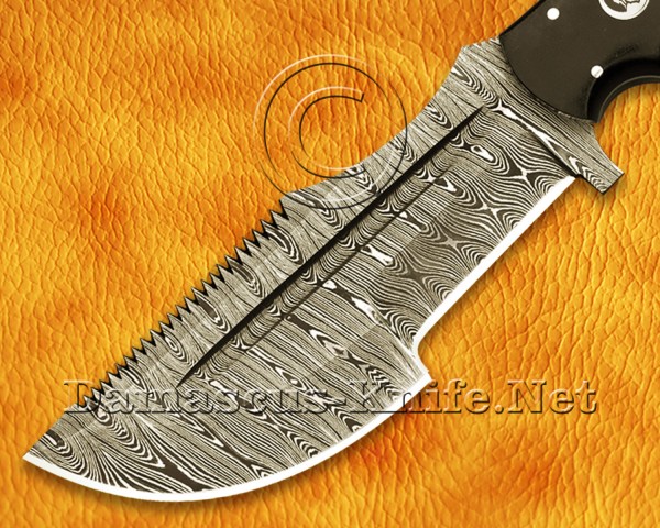 Tom Brown Handmade Damascus Steel Full Tang Hunting and Survival Tracker Knife DTK920