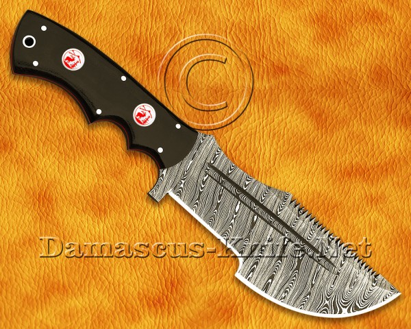 Tom Brown Full Tang Handmade Damascus Steel Hunting and Survival Tracker Knife DTK923