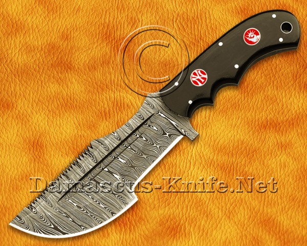 Tom Brown Full Tang Handmade Damascus Steel Hunting and Survival Tracker Knife DTK924