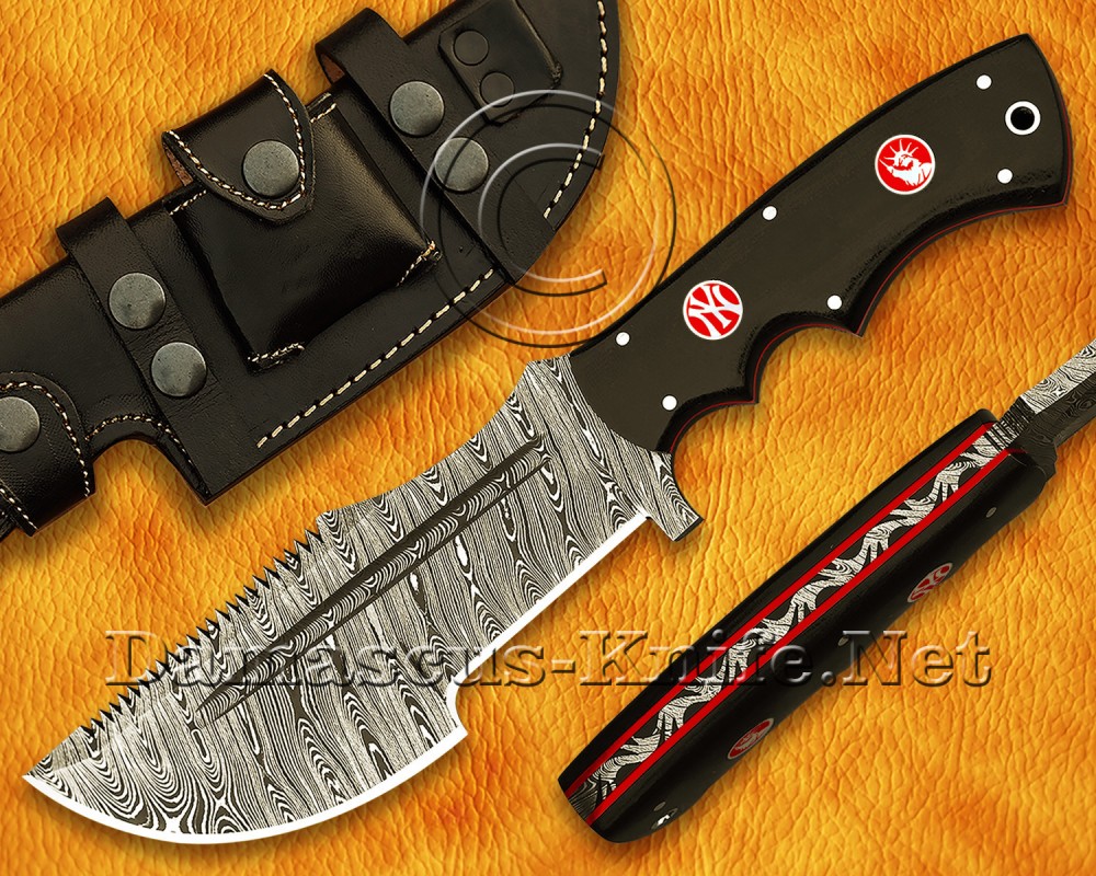 Tom Brown Full Tang Handmade Damascus Steel Hunting and Survival Tracker Knife DTK927