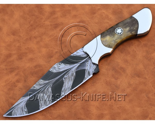 Custom Handmade Damascus Steel Hunting and Survival Skinner Knife DSK998