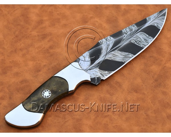 Custom Handmade Damascus Steel Hunting and Survival Skinner Knife DSK998