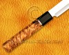 Personalized Stainless Steel Chef Knife Handmade Kitchen Prosciutto Knife Koa Wood Handle