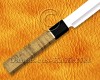 Personalized Stainless Steel Chef Knife Handmade Kitchen Prosciutto Knife Mahogany Wood Handle