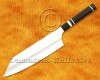 Personalized Stainless Steel Chef Knife Handmade Kitchen Bunka Knife Ebony Wood 3 Steel Ring Handle