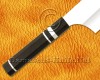 Personalized Stainless Steel Chef Knife Handmade Kitchen Bunka Knife Ebony Wood 3 Steel Ring Handle