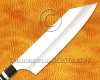 Personalized Stainless Steel Chef Knife Handmade Kitchen Bunka Knife Ebony Wood 3 Steel Ring Handle