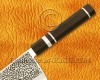 Personalized Engraving Stainless Steel Chef Knife Handmade Kitchen Gyuto Knife Ebony Wood 3 Steel Ring Handle