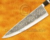 Personalized Engraving Stainless Steel Chef Knife Handmade Kitchen Gyuto Knife Ebony Wood 3 Steel Ring Handle