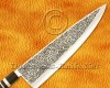 Personalized Engraving Stainless Steel Chef Knife Handmade Kitchen Gyuto Knife Ebony Wood 3 Steel Ring Handle