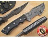 Lot of 7 Personalized Handmade Damascus Steel Arts and Crafts Hunting and Survival Tracker Knife