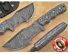 Lot of 7 Personalized Handmade Damascus Steel Arts and Crafts Hunting and Survival Tracker Knife