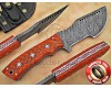 Lot of 7 Personalized Handmade Damascus Steel Arts and Crafts Hunting and Survival Tracker Knife