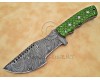 Personalized Handmade Damascus Steel Arts and Crafts Hunting and Survival Tracker Knife