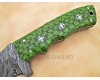 Personalized Handmade Damascus Steel Arts and Crafts Hunting and Survival Tracker Knife