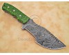 Personalized Handmade Damascus Steel Arts and Crafts Hunting and Survival Tracker Knife